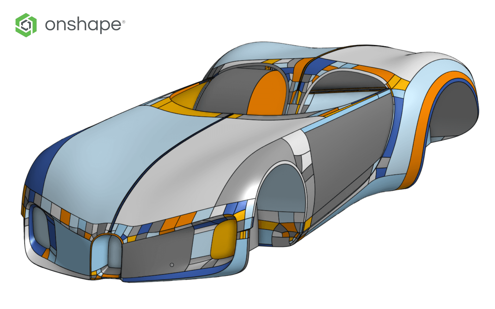 The exported STEP file open in Onshape